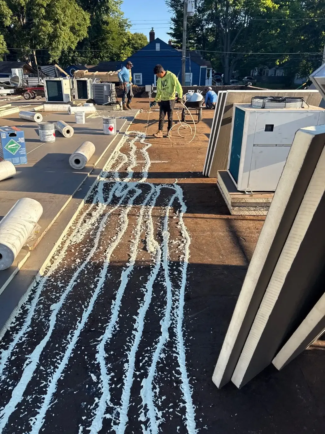 Commercial roofing by Crooked Creek Commercial Roofing near Crows Nest, IN